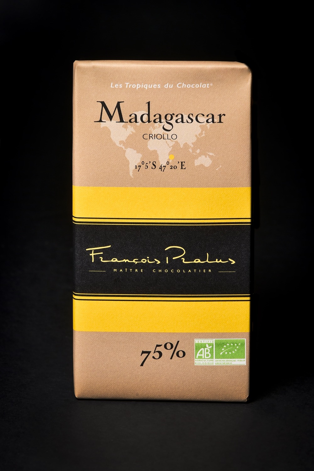 Tablette Madagascar 75% Bio (100g)