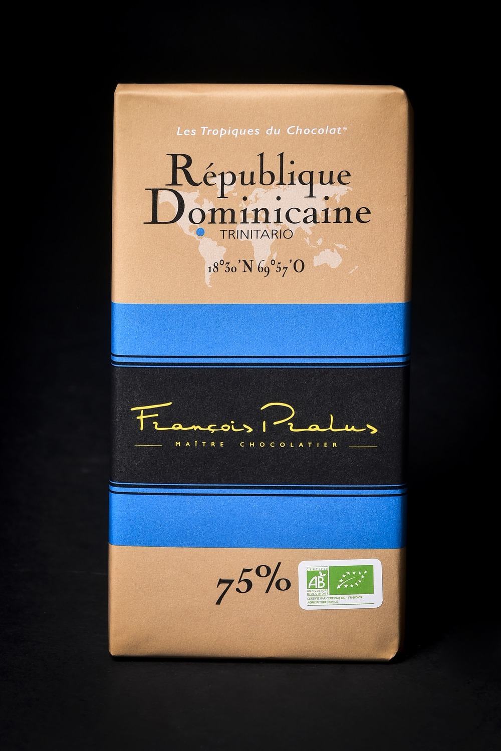 Tablette République Dominicaine 75% Bio (100g)
