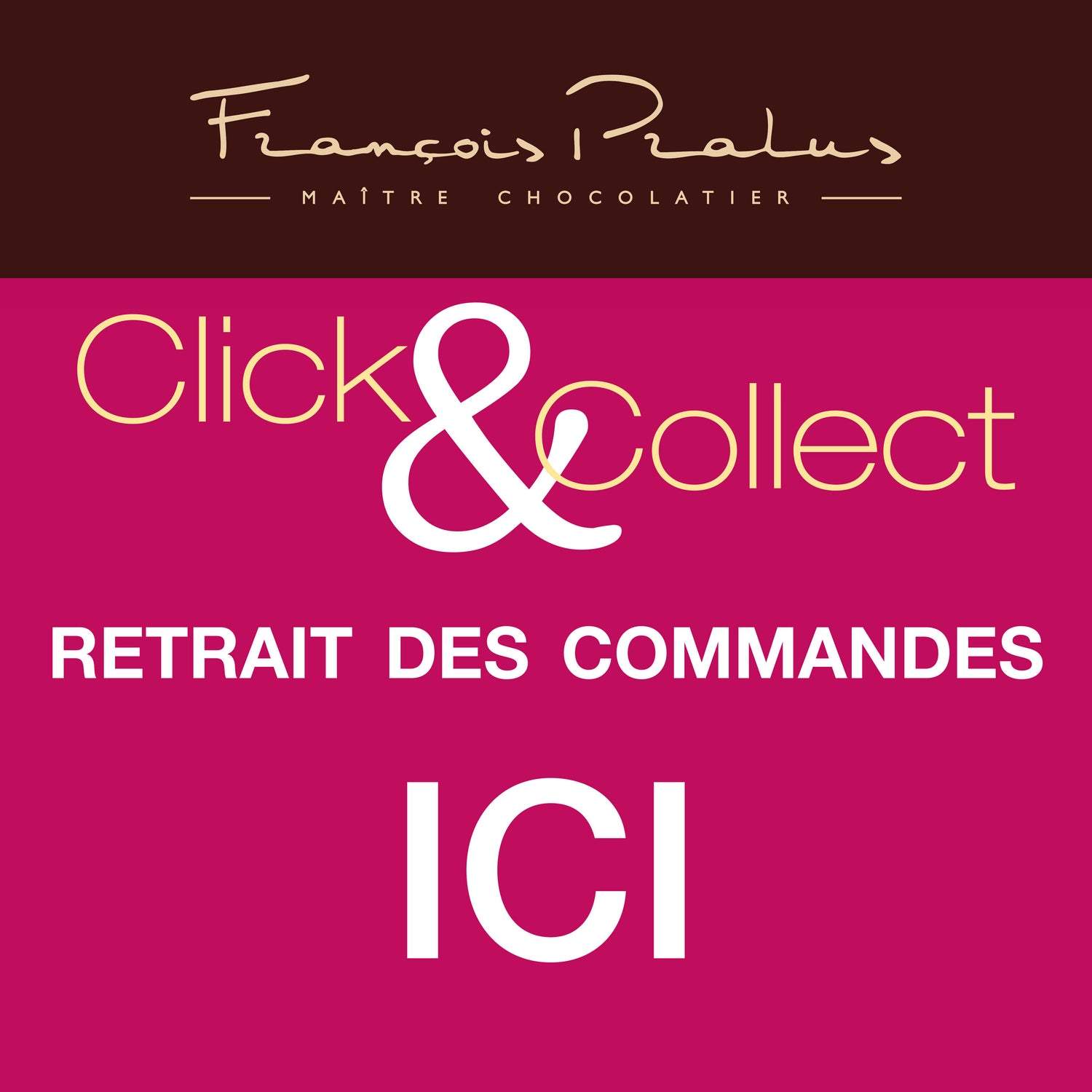 Click&collect dans toutes les boutiques