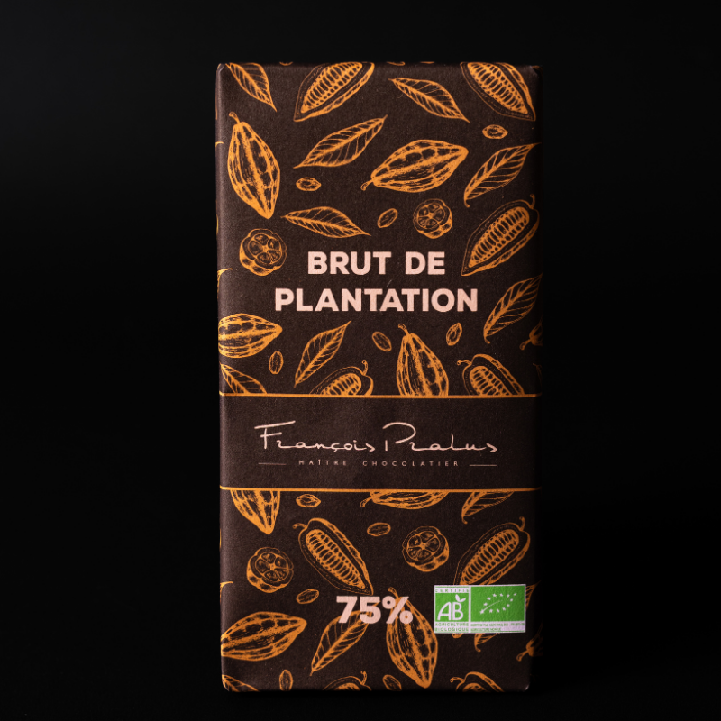 Tablette Brut de Plantation 75% Bio