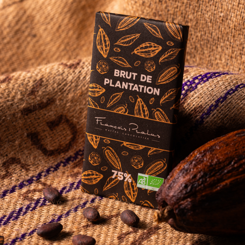 Tablette Brut de Plantation 75% Bio