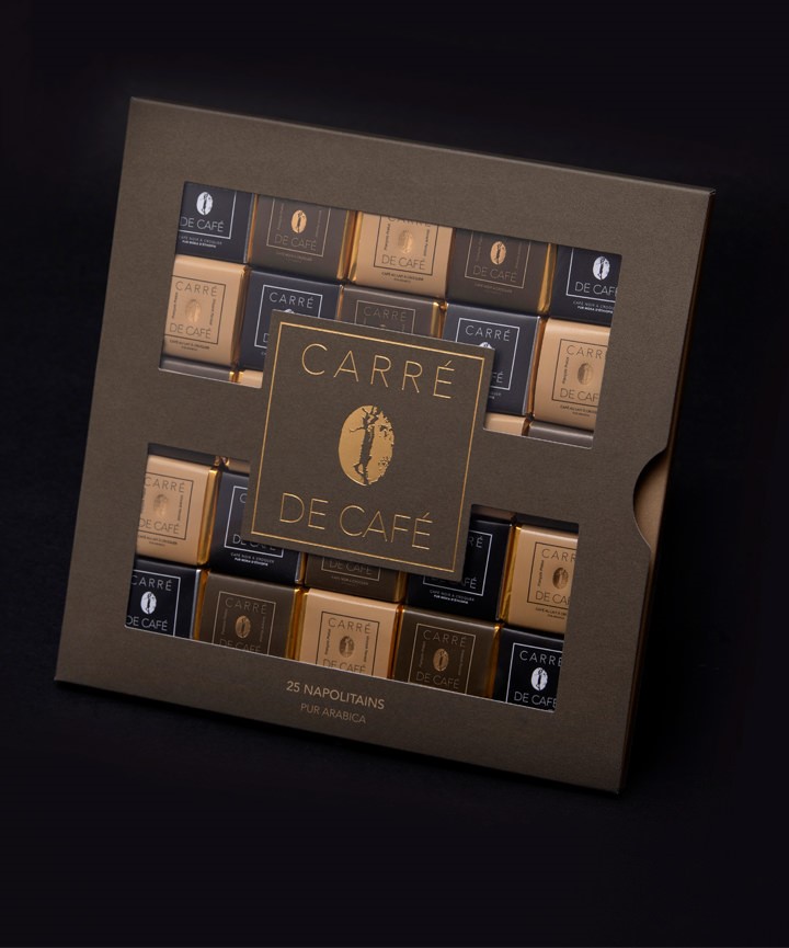 Box of Carré de Café® Neapolitans